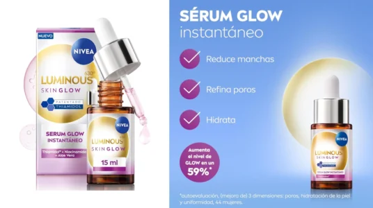 sérum instantáneo Nivea Luminous630 Skin Glow 15 ml