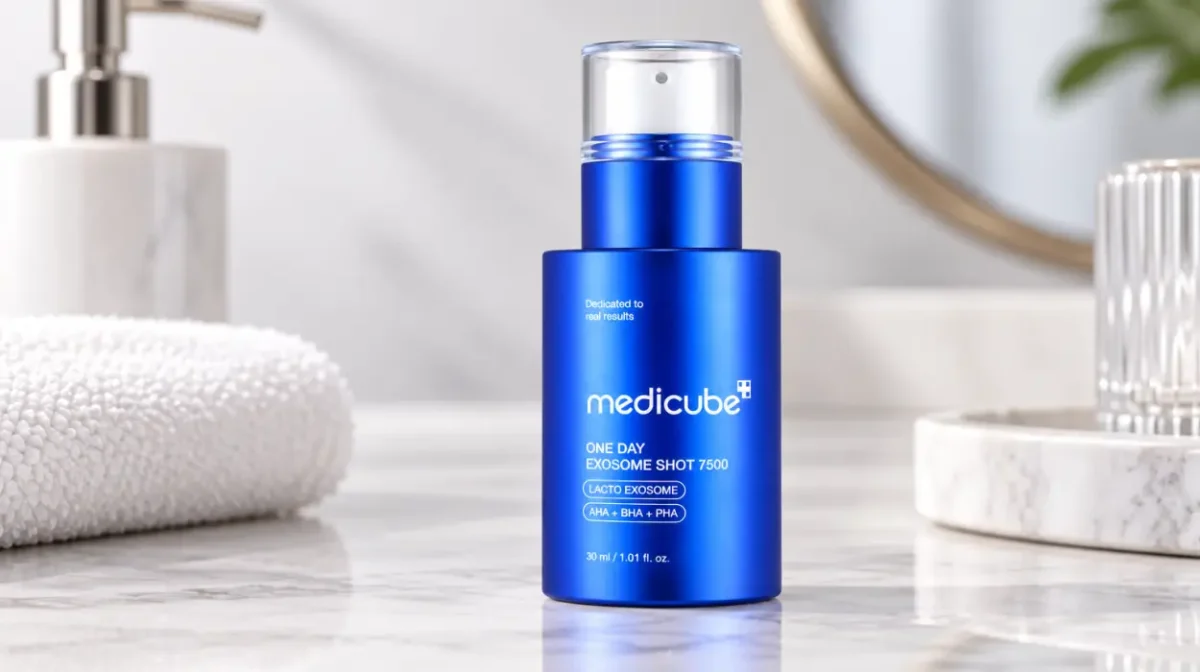 Sérum facial medicube Exosome Shot Zero 7.500 PPM con exosomas y AHA+BHA+PHA