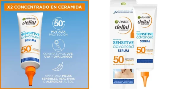 Sérum solar Garnier Delial Sensitive Advanced FPS 50+