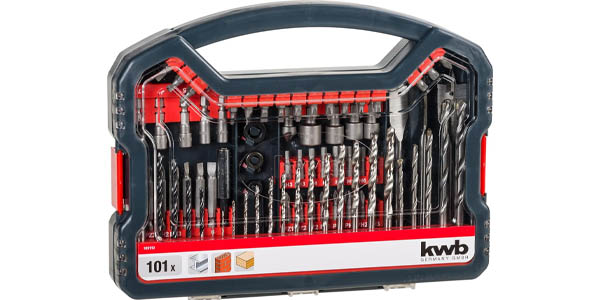 Set brocas y puntas KWB de 101 piezas con estuche