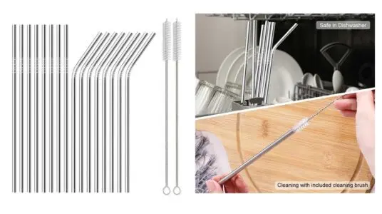 18 pajitas reutilizables baratas