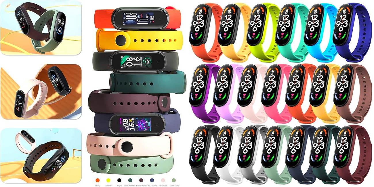 Pack 20x Correas para Xiaomi Mi Band 5/6/7