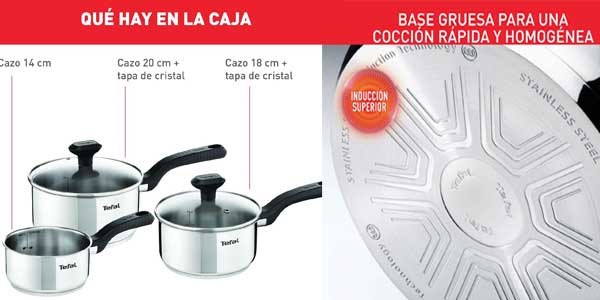 cazos tefal comfort max oferta