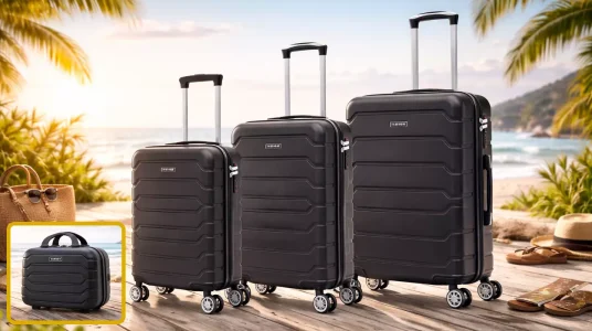 conjunto de 3 maletas + neceser Mikomika