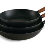 Set de 3 sartenes de hierro fundido Happy Friends