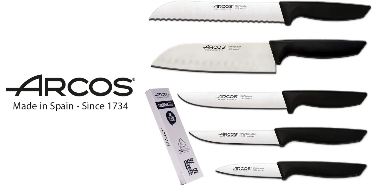 Juego cuchillos cocina profesionales Arcos series Niza