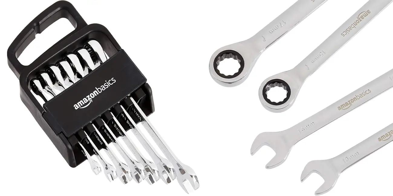 Set 7x llaves de trinquete Amazon Basics