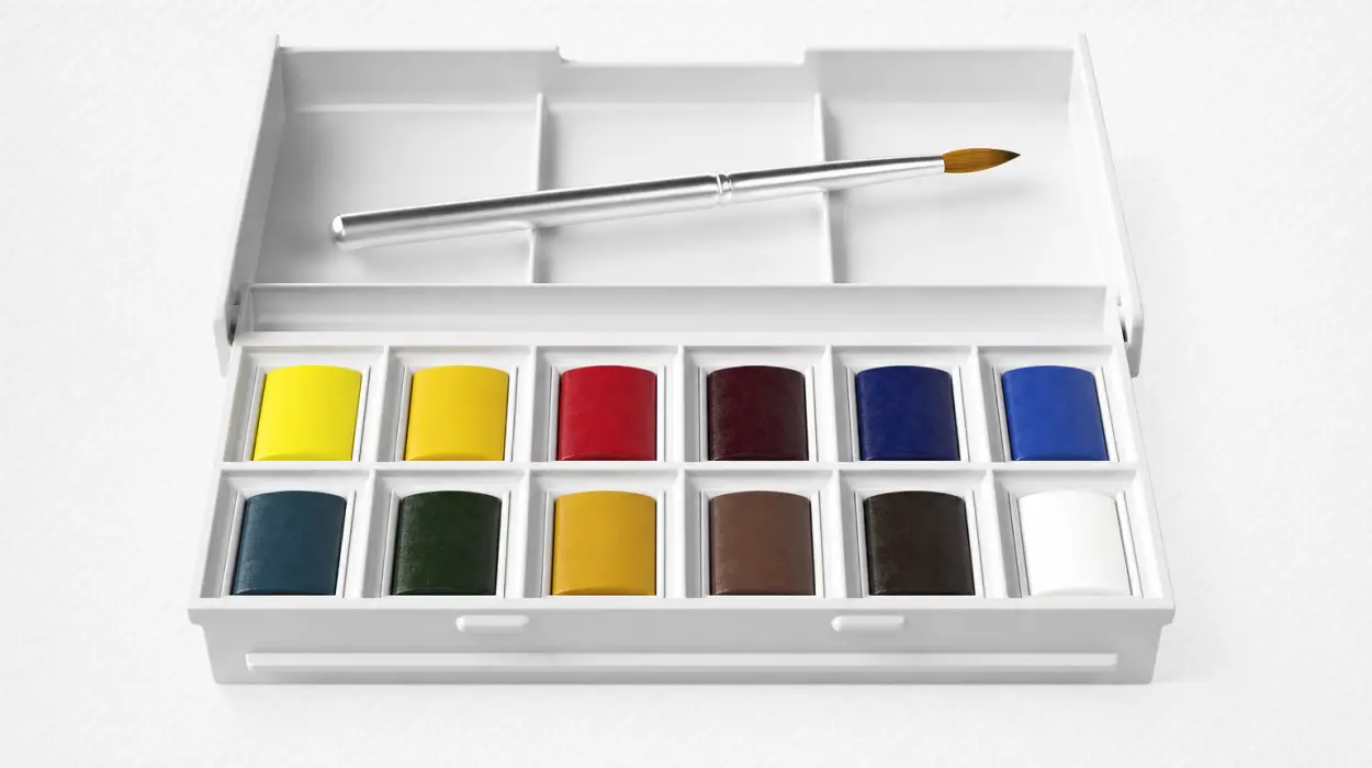 Set de acuarelas premium Winsor & Newton Cotman con 12 tonos y pincel