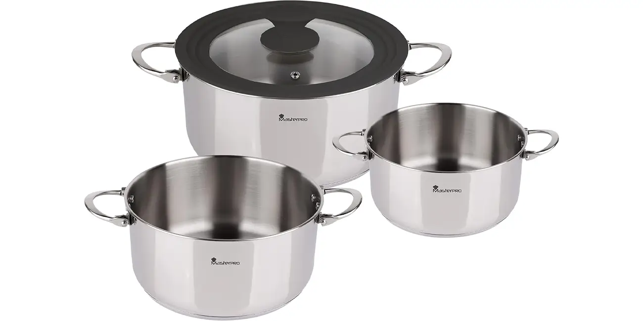 Batería de cocina MasterPRO Foodies de 4 piezas