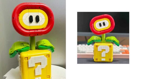 Set de construcción Flor Fuego Super Mario