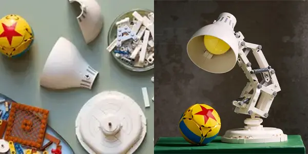 Set de construcción Lámpara de Pixar estilo LEGO