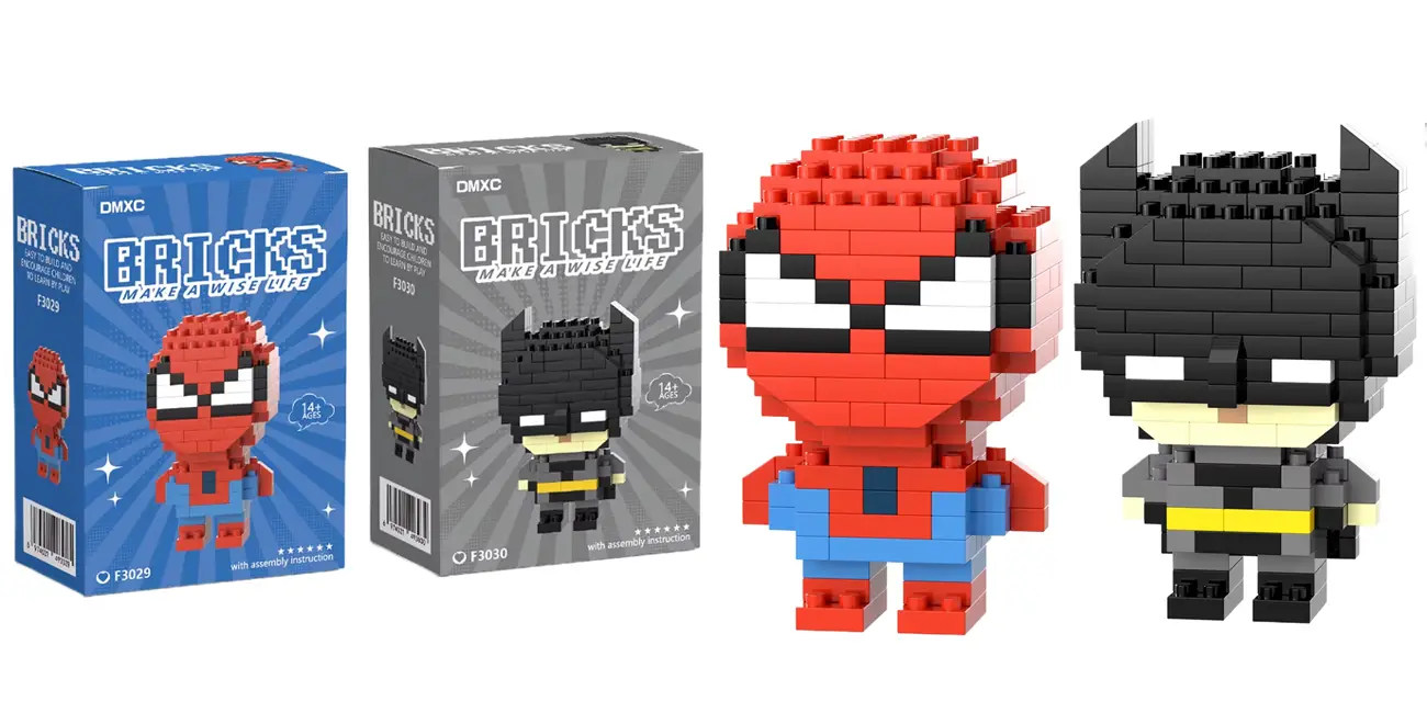 Sets de construcción MINISO Briks Superhéroes