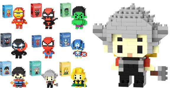 Sets de construcción MINISO Briks Superhéroes