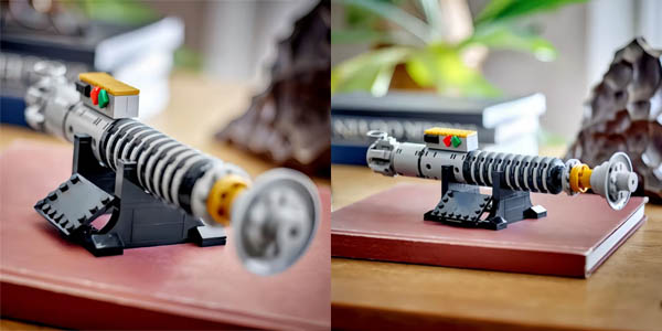 Espada láser de Luke Skywalker estilo LEGO