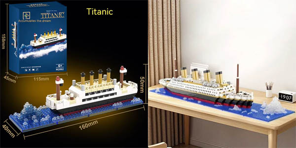 Set de construcción Titanic de 1.787 piezas