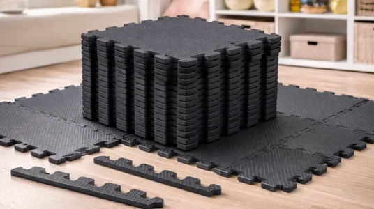 Set de 18 piezas cuadradas de goma EVA