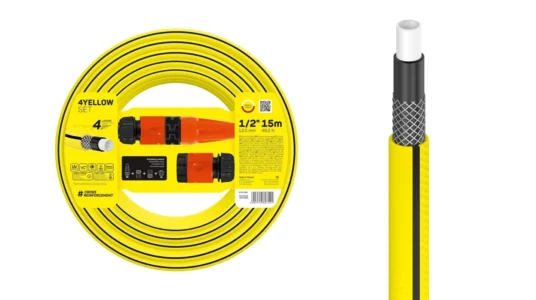 set de riego con manguera Cellfast 4Yellow 1 2 de 15 m