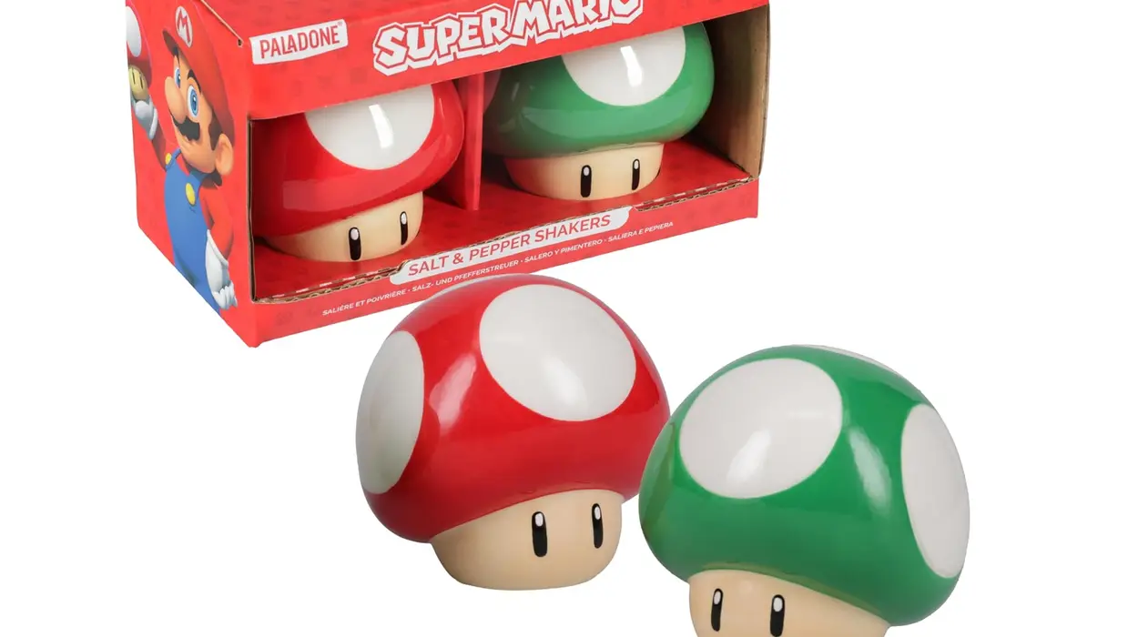 🍄 El toque más divertido para sazonar: salero y pimentero Super Mario
