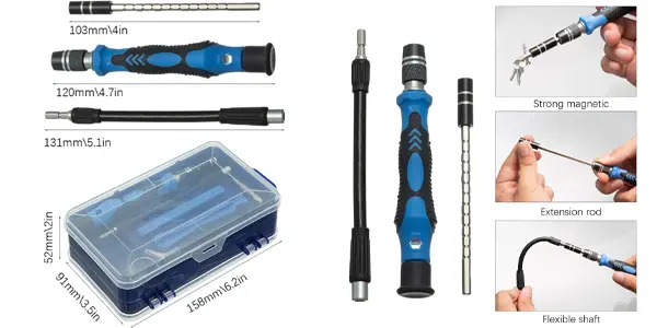 Juego de destornilladores de precisión HPMAISON 122 en 1