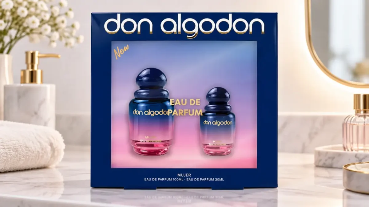 🌸 Dos tamaños, una fragancia: Set Don Algodón Eau de Parfum de 100 ml + 30 ml para mujer