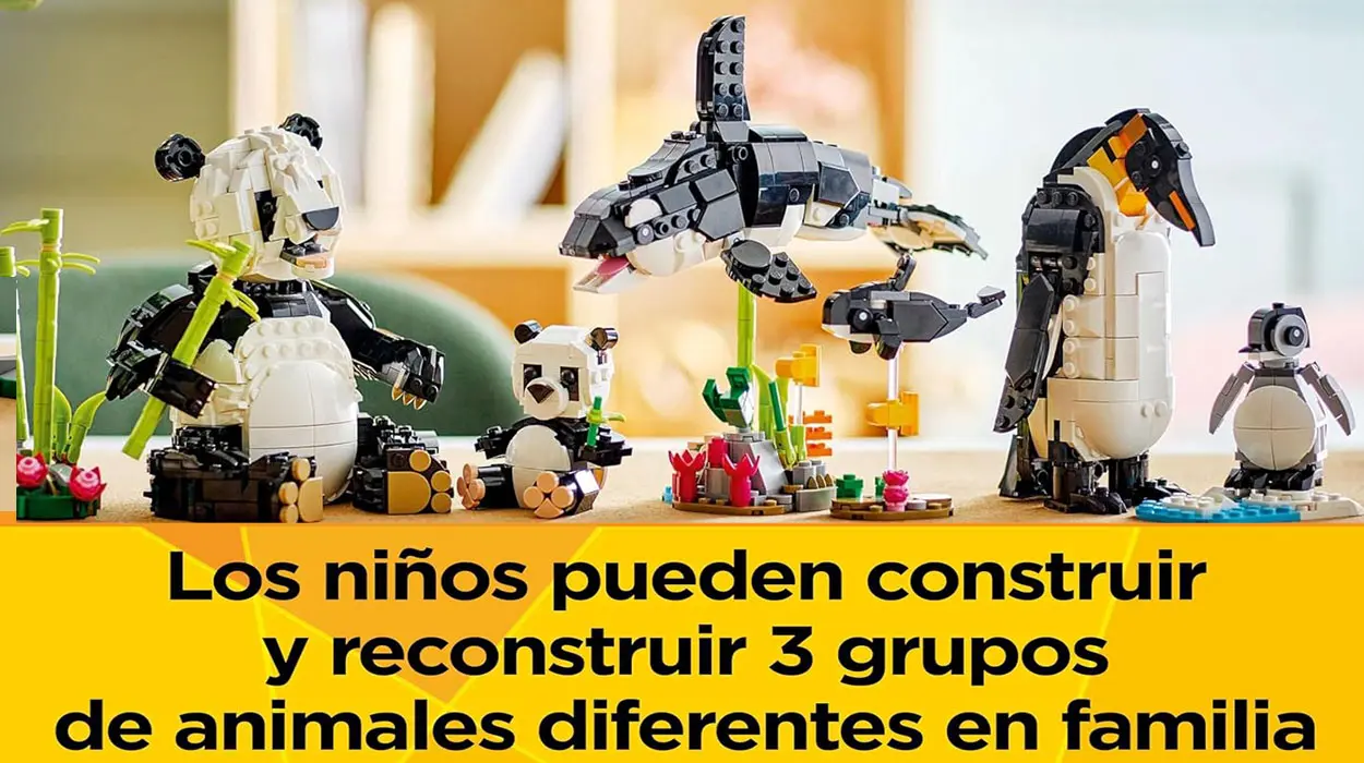 Set 3 en 1 Fauna Salvaje: Familia de Pandas de LEGO Creator barato