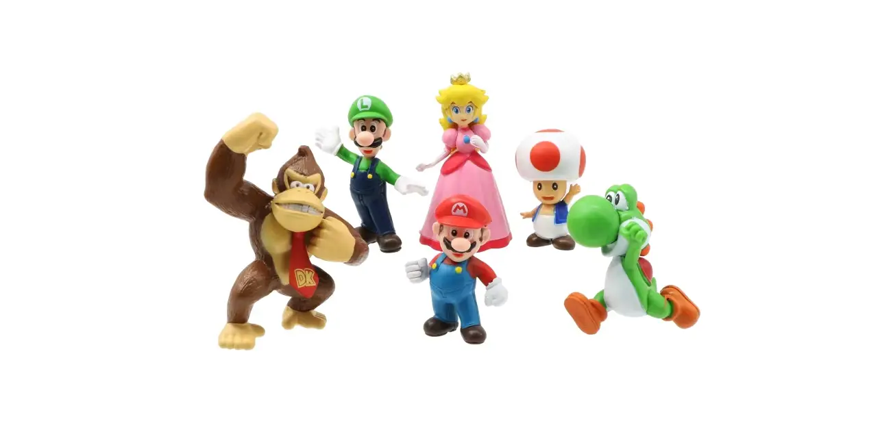 Pack de 6 figuras de Super Mario Bros