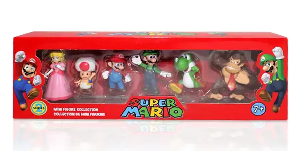 Pack de 6 figuras de Super Mario Bros