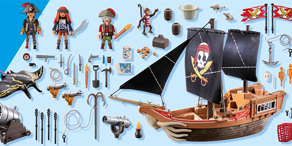 Set Gran barco pirata de Playmobil barato