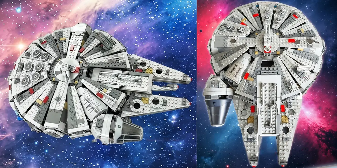 Halcón Milenario de Star Wars tipo LEGO