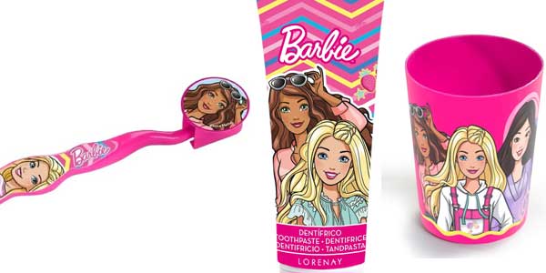 Set higiene dental infantil Barbie oferta