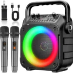 Set de karaoke Ankuka con altavoz y 2 micrófonos