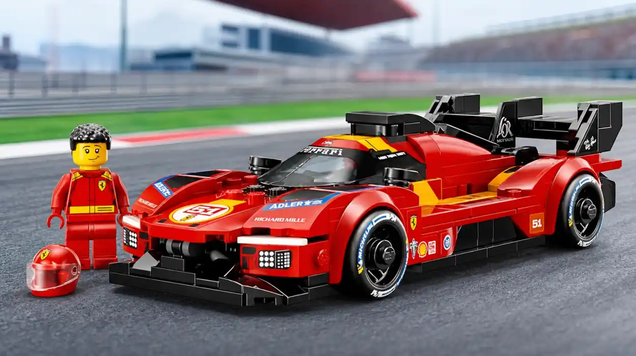 LEGO Speed Champions Ferrari 499P de 329 piezas con minifigura de piloto