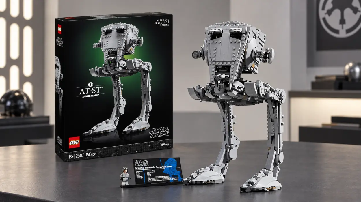 Set LEGO Star Wars Caminante AT-ST 75417 UCS para adultos con minifigura