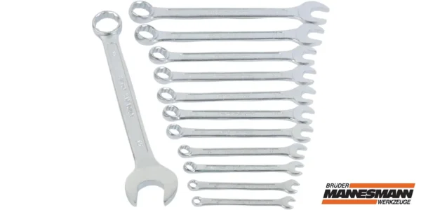 Set de 12 llaves combinadas de boca y estrella Mannesmann M 130-12