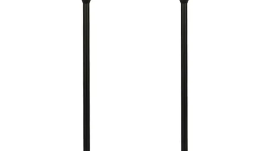 LuminexDesigns Set de 2 lámparas LED de mesa inalámbricas y regulables en negro mate