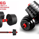 Set de 2 mancuernas ajustables de 15 kg