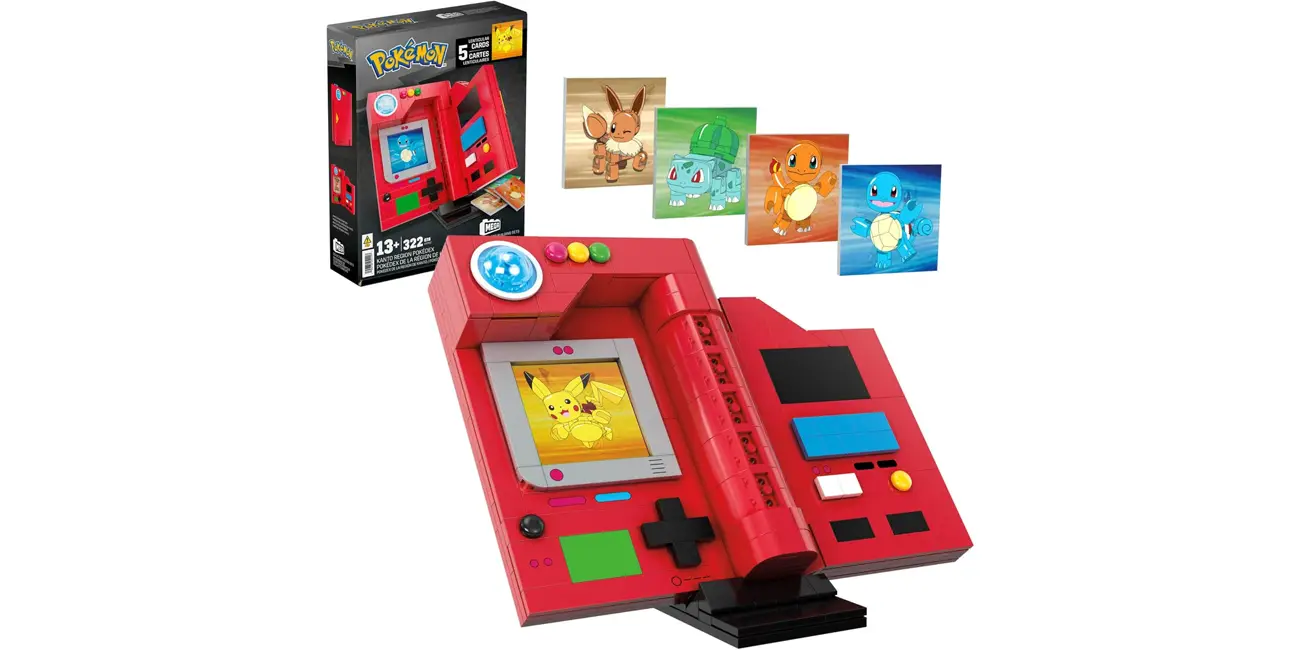 Conjunto de construcción MEGA Pokémon Pokédex de la Región de Kanto