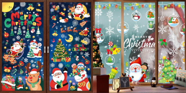 Pegatinas decorativas de Navidad para ventanas