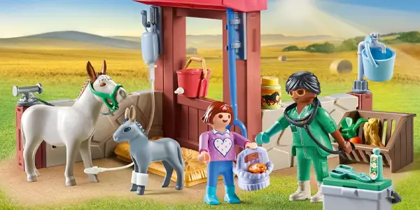 Set PLAYMOBIL Veterinaria de granja