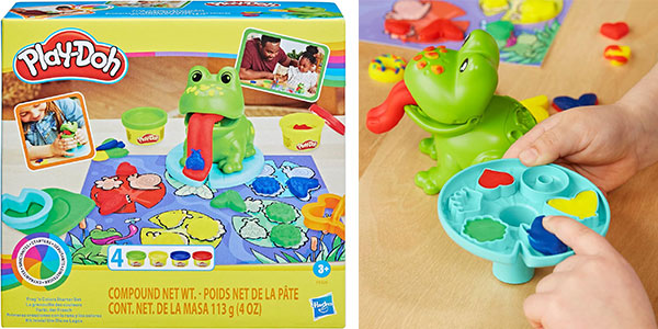 Set preescolar Rana de Play-Doh con 4 botes de plastilina barato