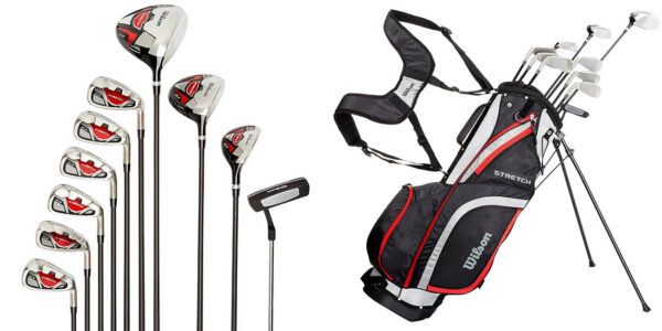 Set completo Golf para principiantes Wilson con 10 palos de golf y bolsa de transporte