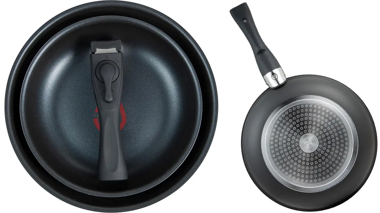 Set de 2 sartenes Bergner Click&Cook con mango extraíble barato
