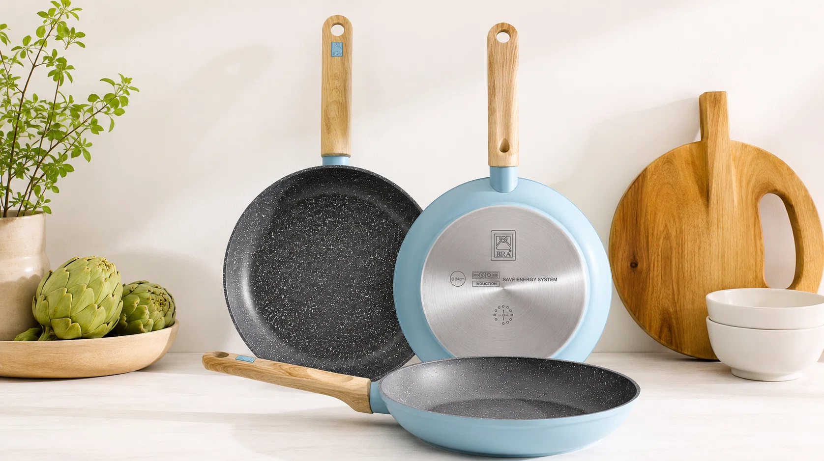 Set 3 sartenes Bra Nordik