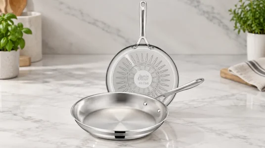 Juego de 2 sartenes Tefal Jamie Oliver de acero inoxidable sin revestimiento