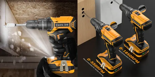 Taladro percutor AKZWOXRO inalámbrico