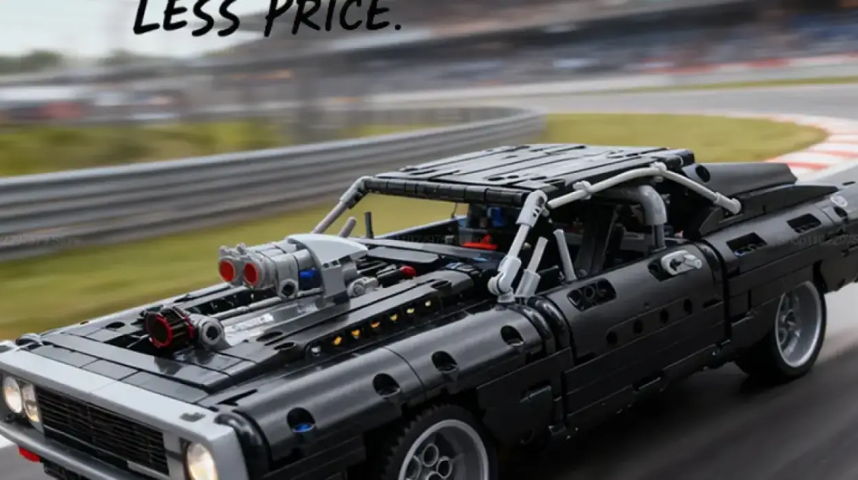 Construye el mítico Dodge Charger de Dominic Toretto de Fast and Furious con este set tipo LEGO de 1.077 piezas a un precio de risa