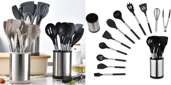 Pack 12x utensilios de cocina de silicona