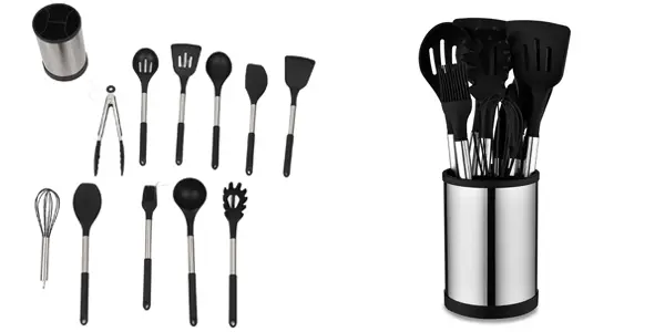 Pack 12x utensilios de cocina de silicona