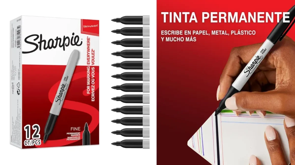 12 Sharpie rotuladores permanentes