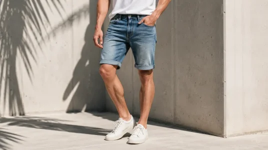 G-Star shorts de hombre 3301 Denim azul, talla 28